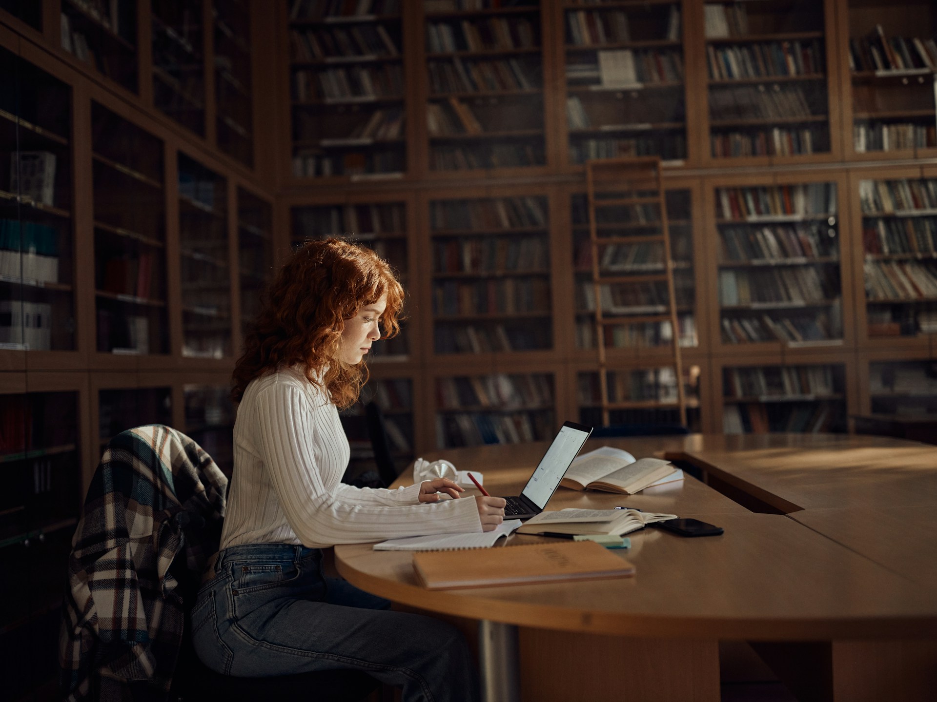 Person searching a large digital media library